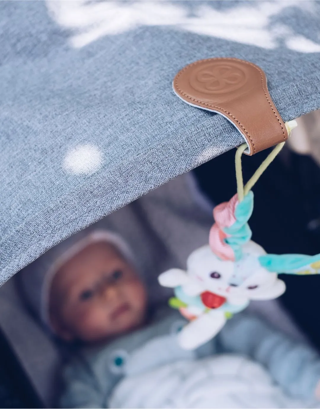 Leather Swaddle Magnetic Clips Brown