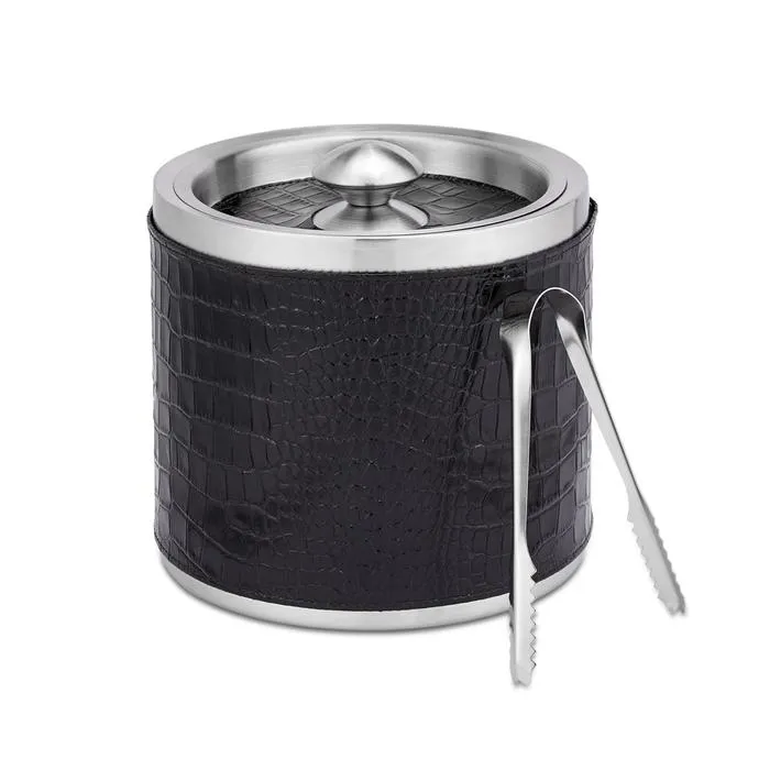 Leather Wrapped Ice Bucket