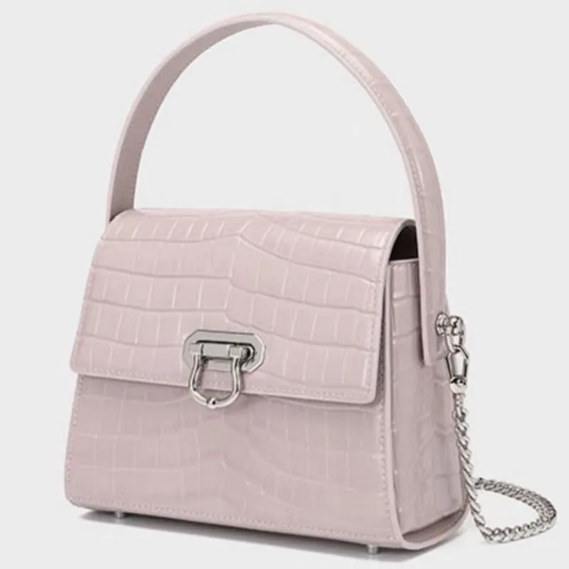 Lievy Crocodile Pattern Satchel