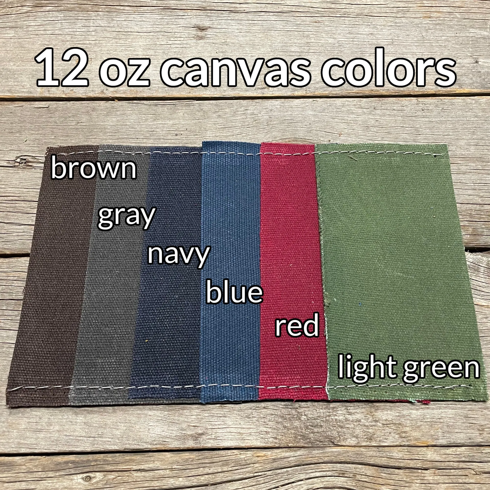 Light Green Waxed Canvas and Leather Bucket (12 ounce)