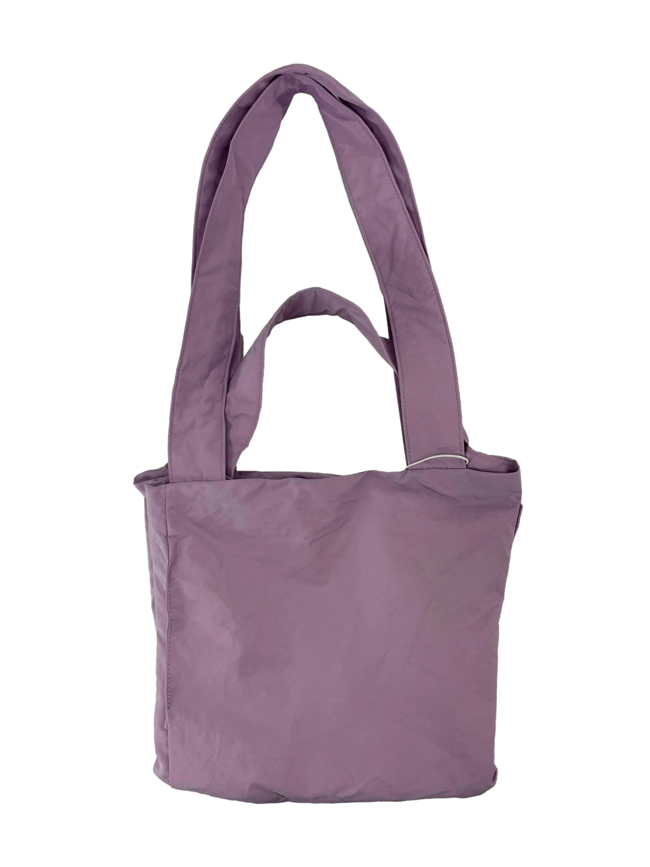 Lilac Coral Striped Mini Reversible Bag