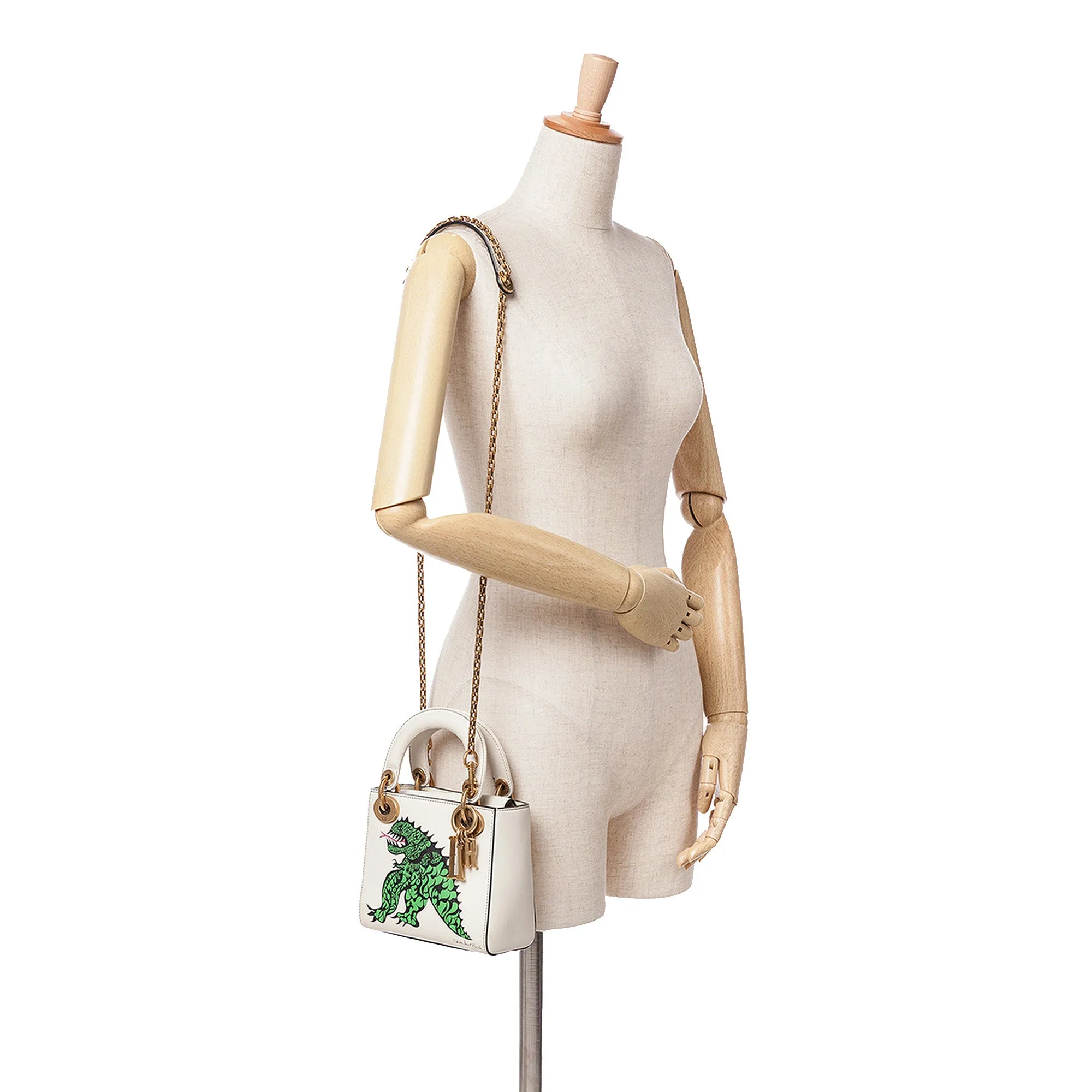 Limited Edition Niki De Saint Phalle Mini Calfskin Dragon Lady Dior