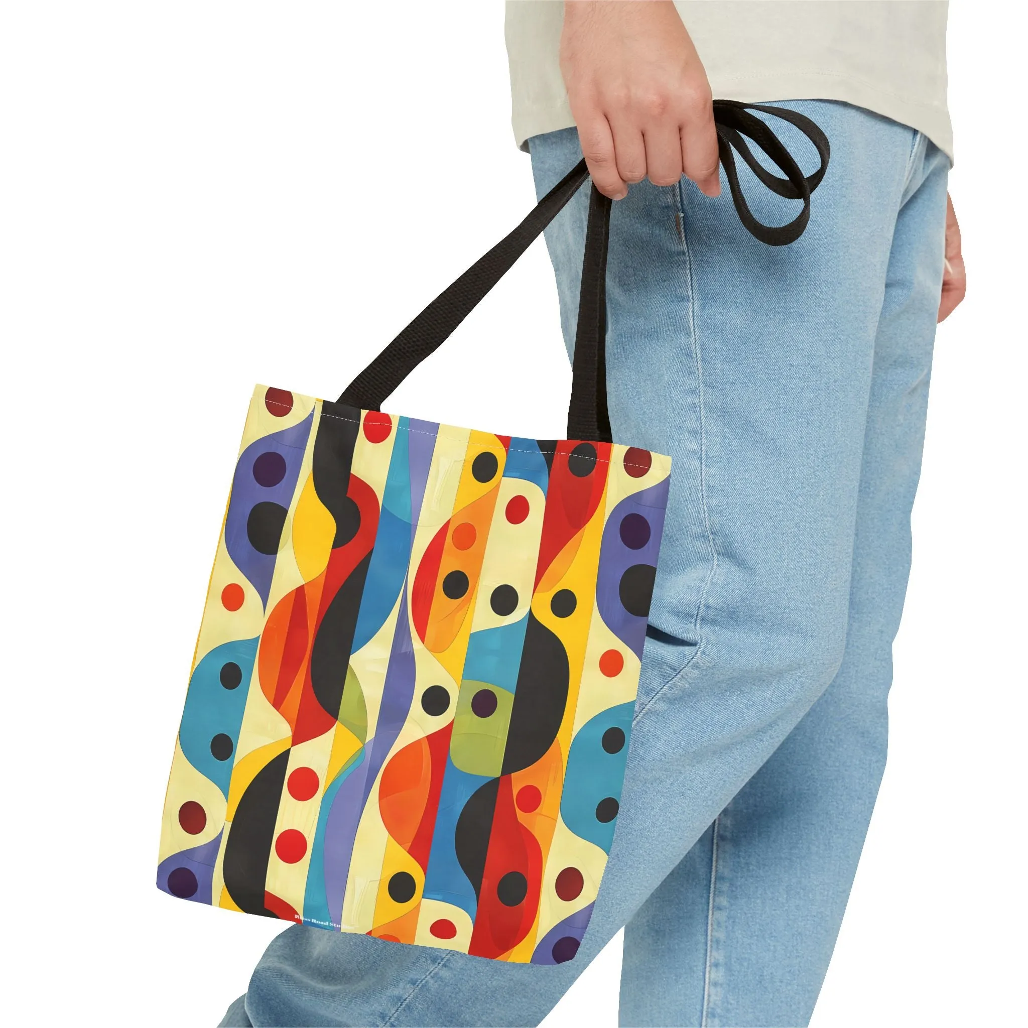 Linear Color Mesa Tote Bag - Travel Boldly, Express Vibrantly! Available in 3 sizes.