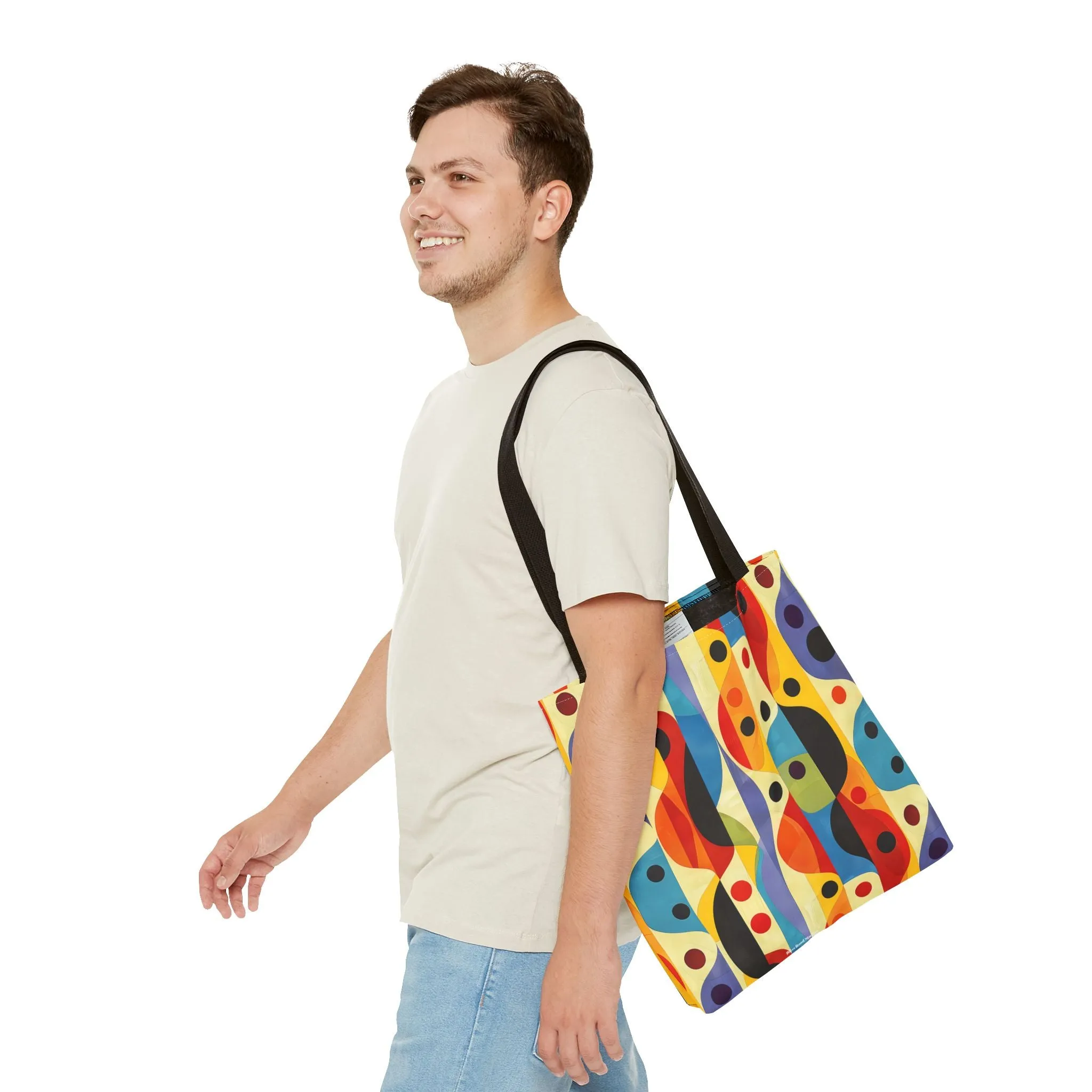 Linear Color Mesa Tote Bag - Travel Boldly, Express Vibrantly! Available in 3 sizes.