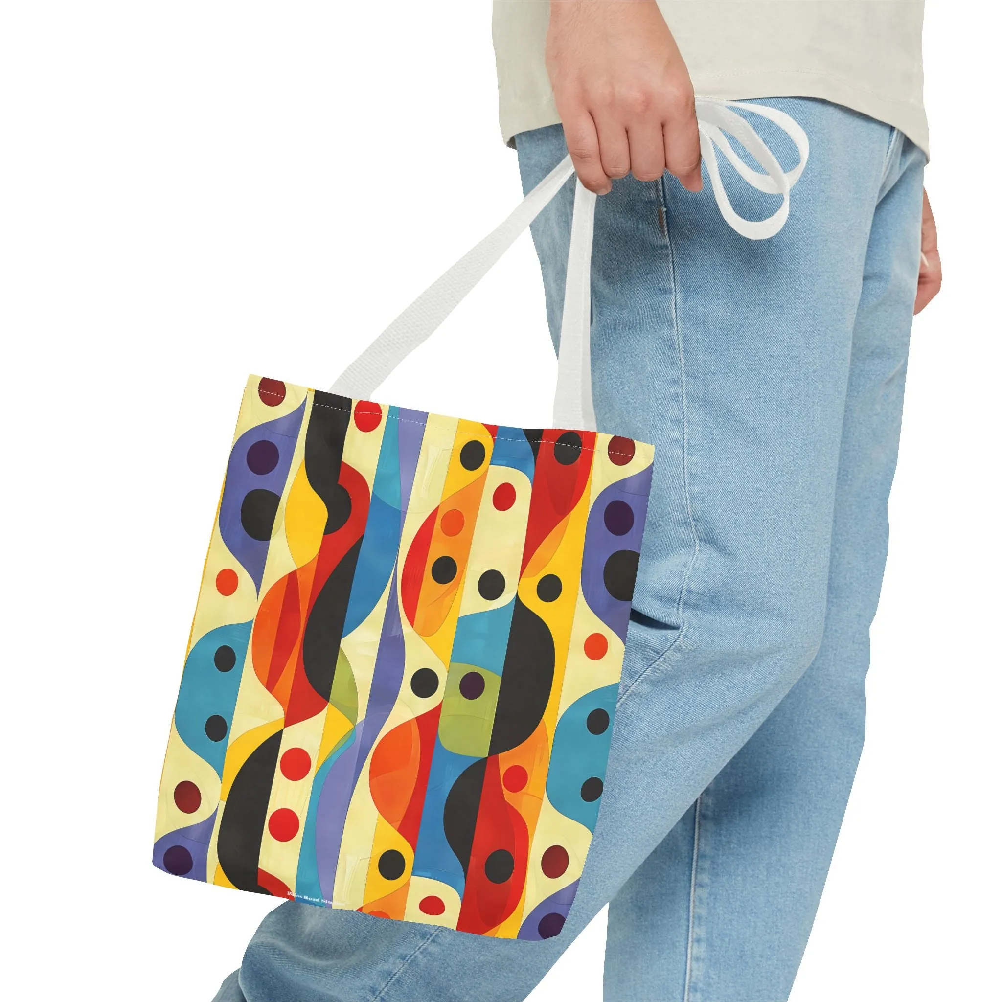 Linear Color Mesa Tote Bag - Travel Boldly, Express Vibrantly! Available in 3 sizes.