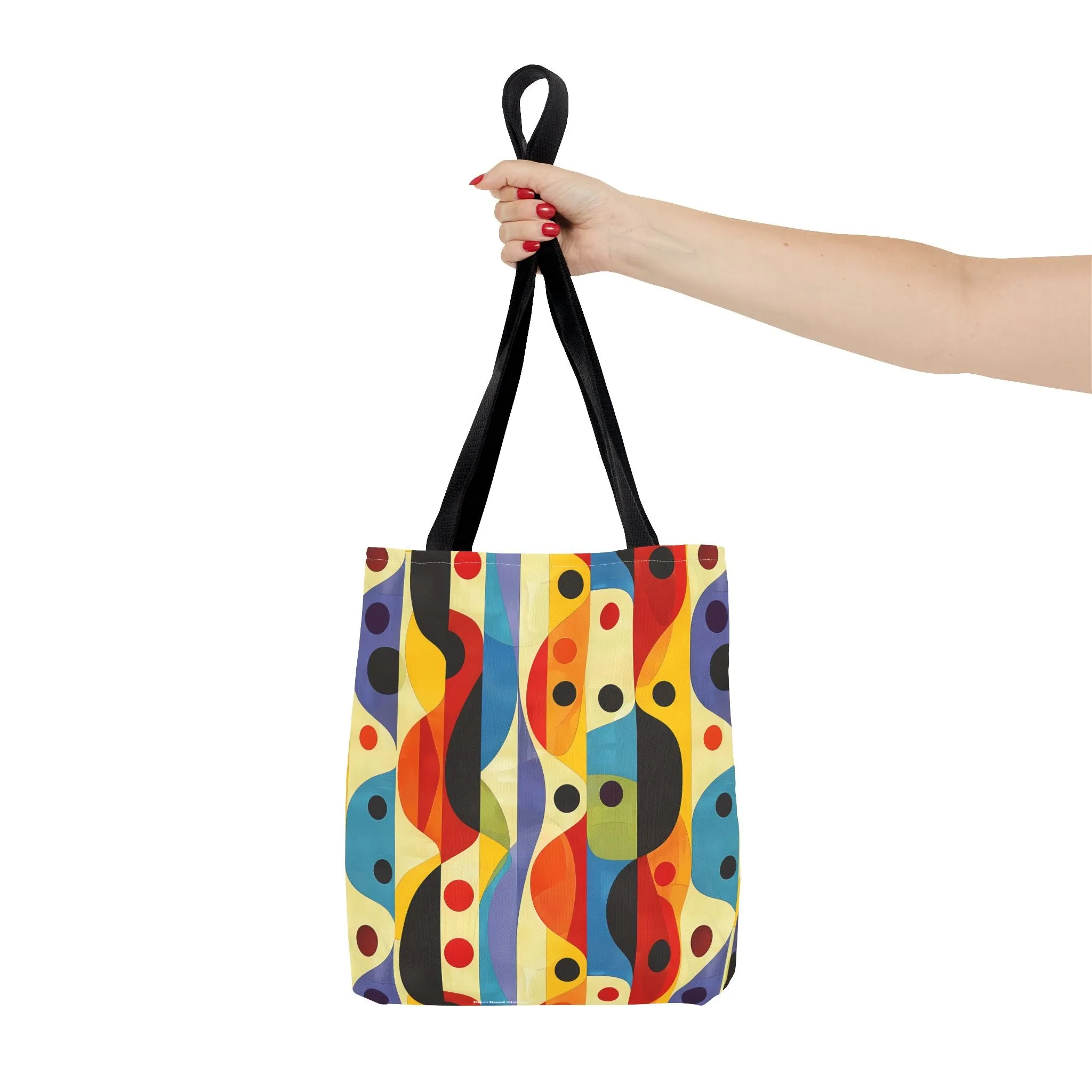 Linear Color Mesa Tote Bag - Travel Boldly, Express Vibrantly! Available in 3 sizes.