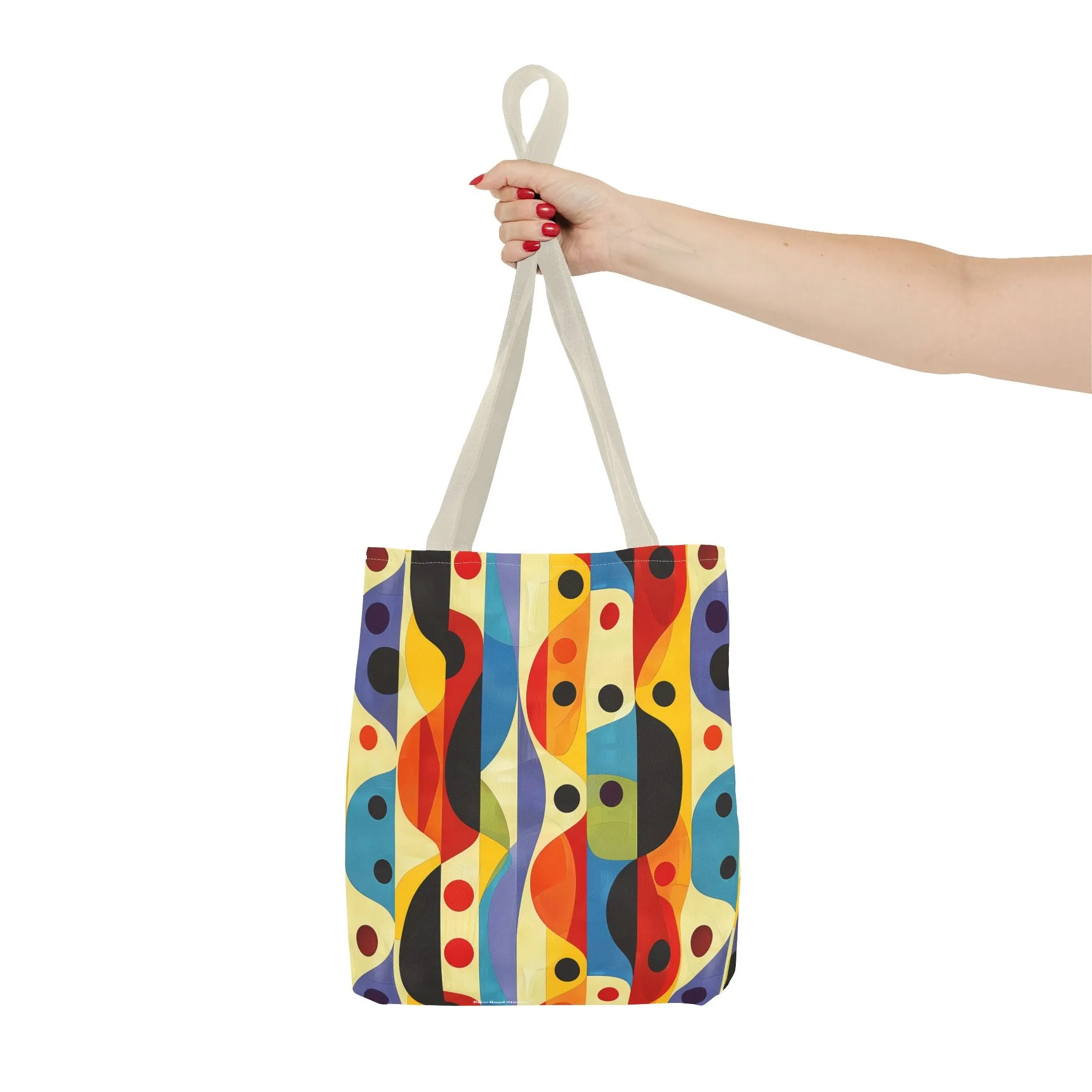 Linear Color Mesa Tote Bag - Travel Boldly, Express Vibrantly! Available in 3 sizes.