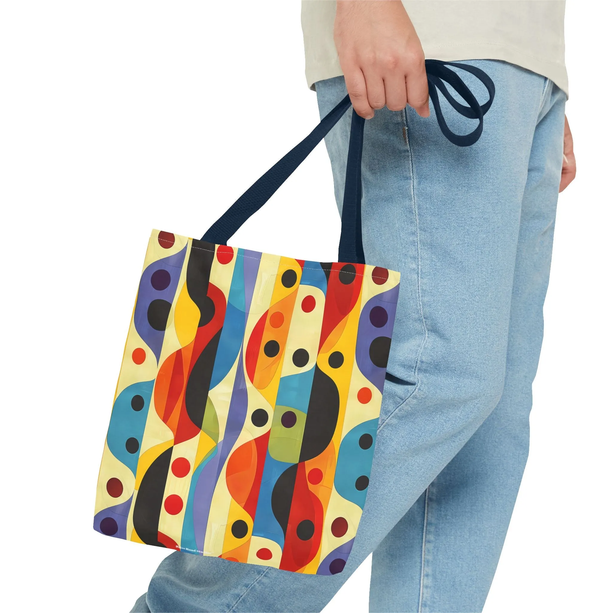 Linear Color Mesa Tote Bag - Travel Boldly, Express Vibrantly! Available in 3 sizes.