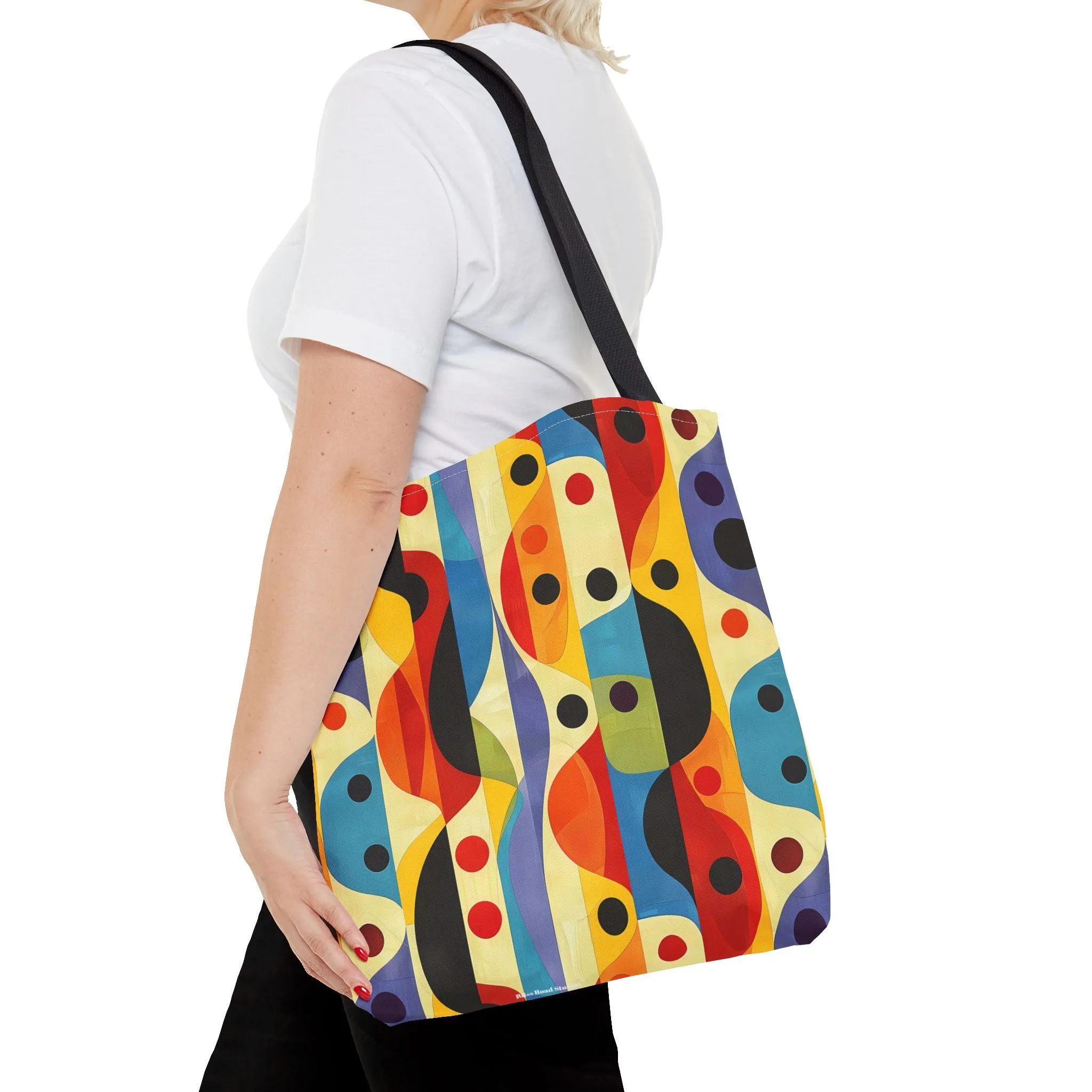 Linear Color Mesa Tote Bag - Travel Boldly, Express Vibrantly! Available in 3 sizes.
