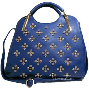 LOEM bling Shoulder bag handbag Designer Flora Rhinestone Studs F17E487