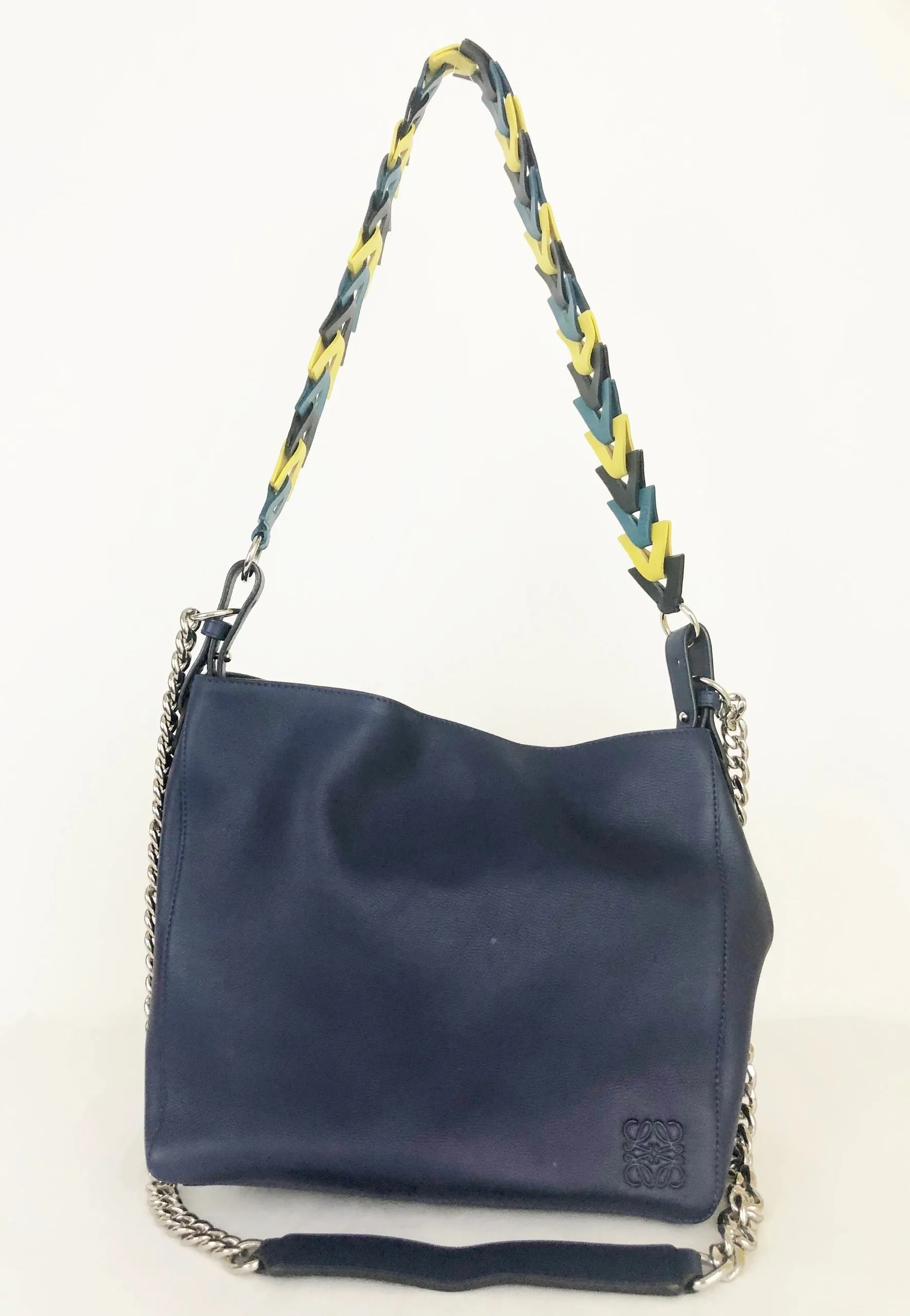 Loewe Leather V Bucket Bag With 2 Straps