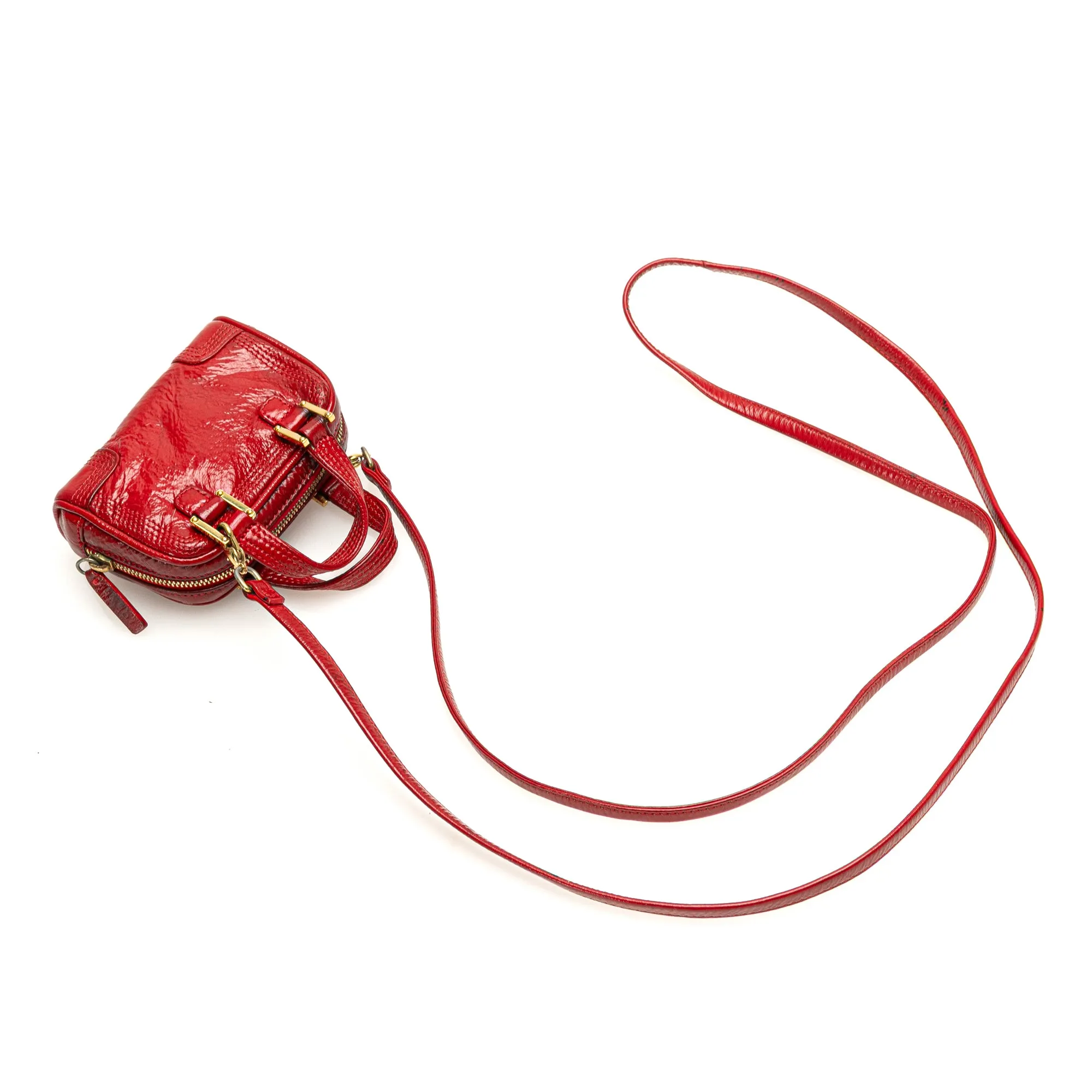 LOEWE Micro Patent Amazona Satchel
