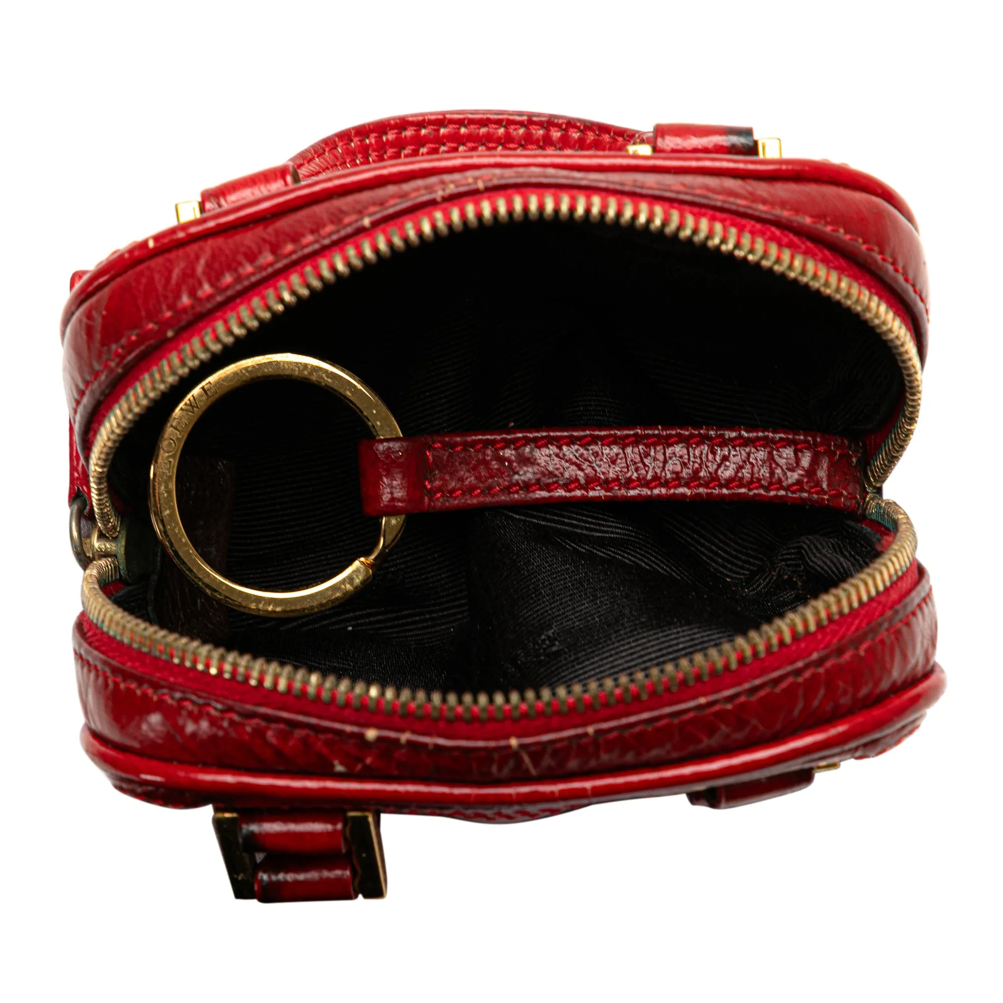 LOEWE Micro Patent Amazona Satchel
