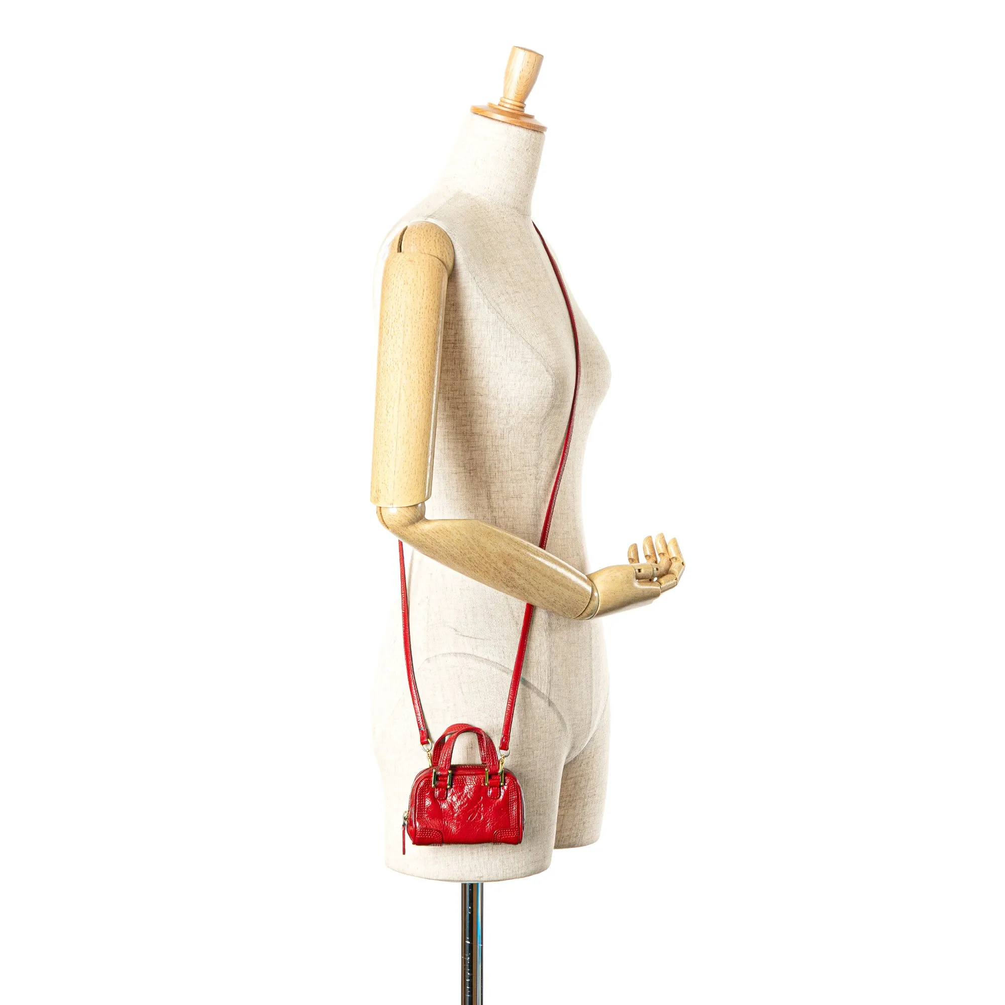 LOEWE Micro Patent Amazona Satchel