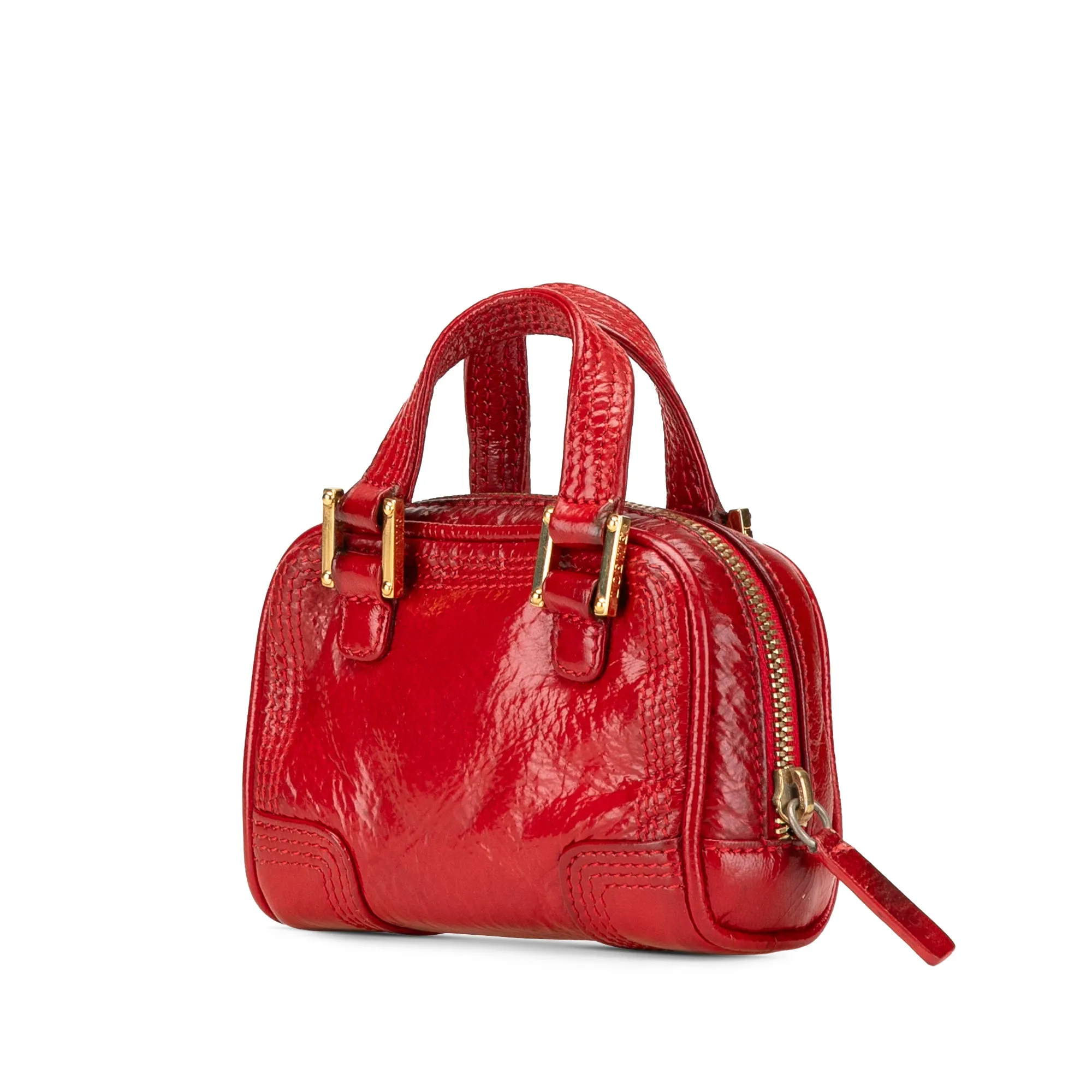 LOEWE Micro Patent Amazona Satchel
