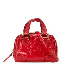 LOEWE Micro Patent Amazona Satchel