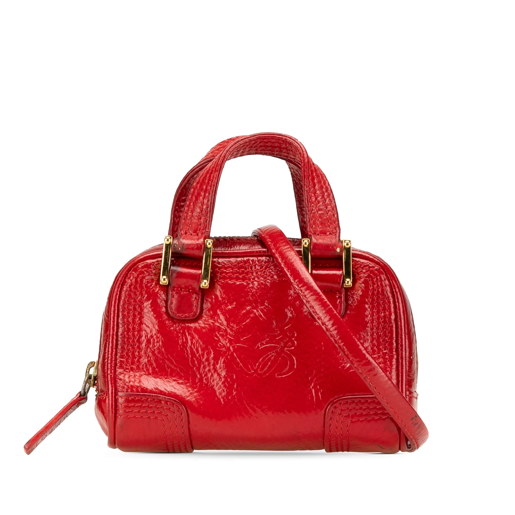 LOEWE Micro Patent Amazona Satchel