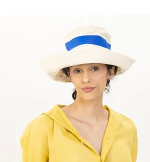 Lola Canvas Hat with Ribbon