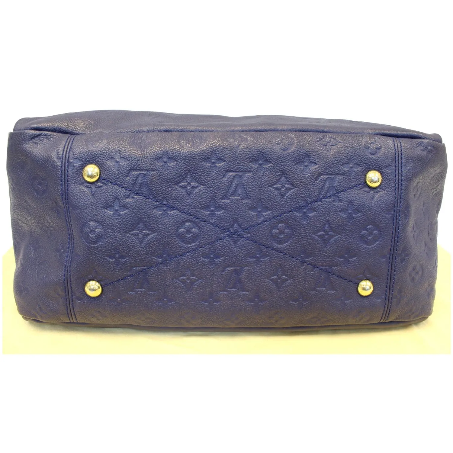 LOUIS VUITTON Artsy MM Empreinte Leather Shoulder Bag Royal Blue