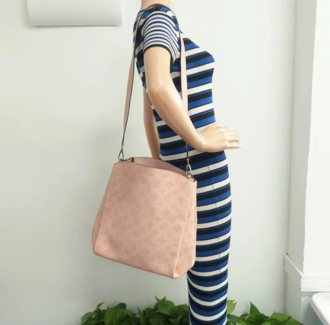 Louis Vuitton Babylone Pink Monogram Leather Satchel Bag