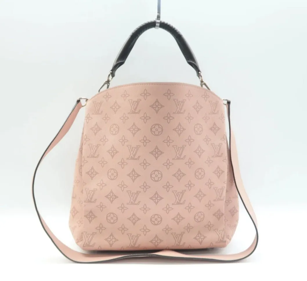 Louis Vuitton Babylone Pink Monogram Leather Satchel Bag