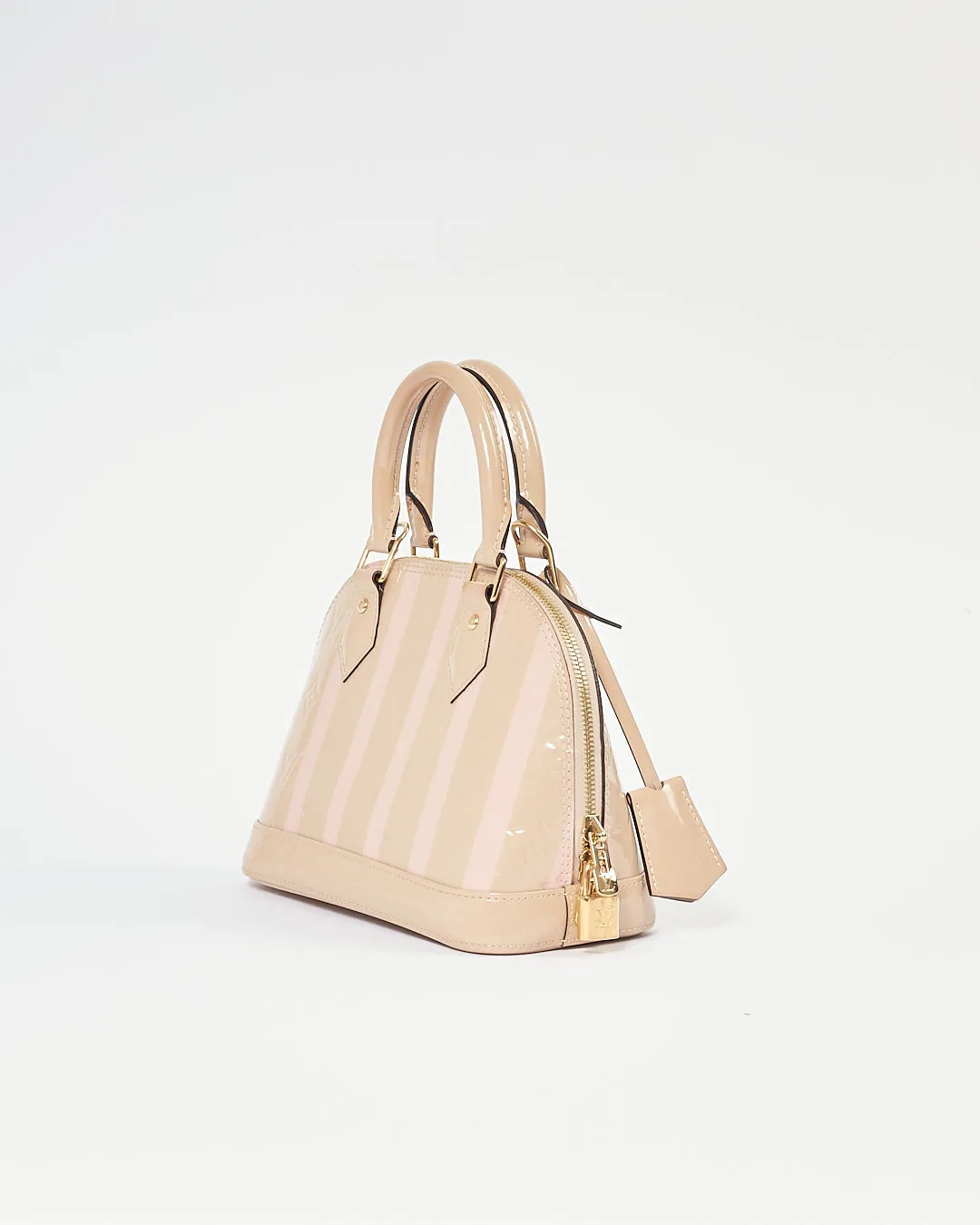 Louis Vuitton Beige/Pink Stripe Alma BB Bag