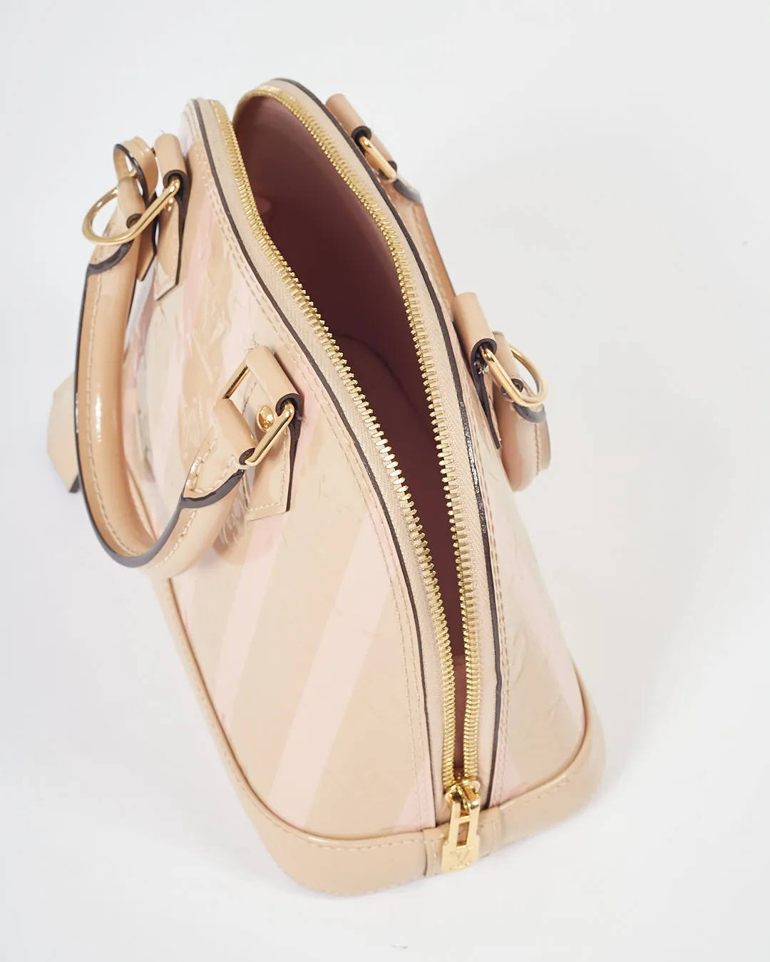 Louis Vuitton Beige/Pink Stripe Alma BB Bag