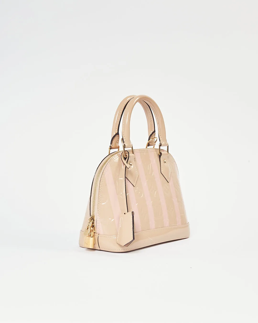Louis Vuitton Beige/Pink Stripe Alma BB Bag