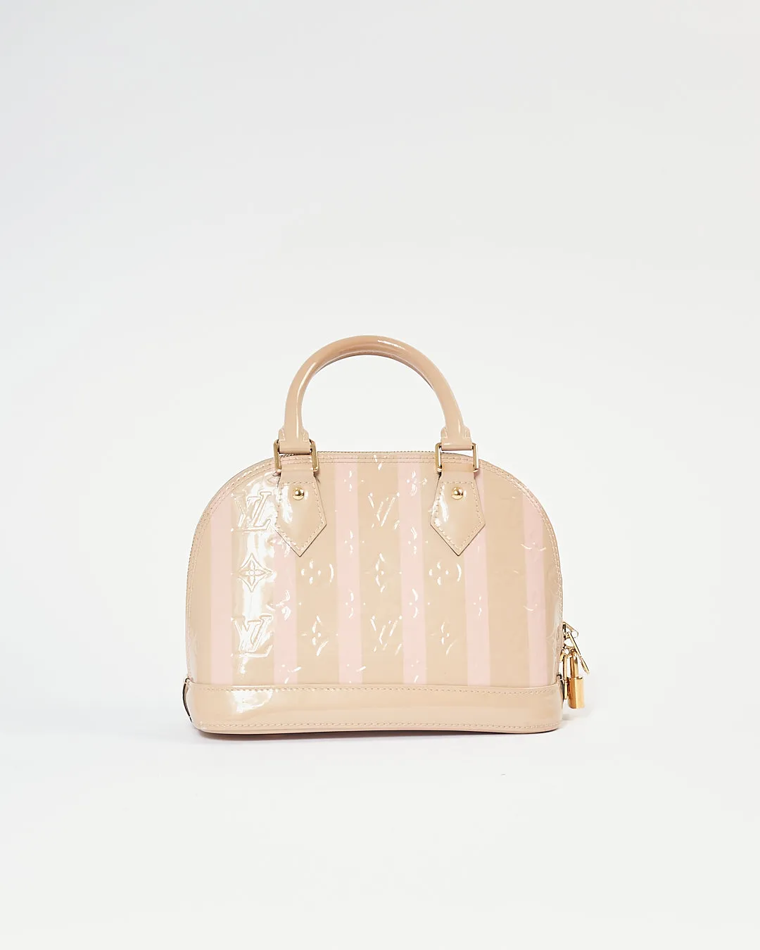 Louis Vuitton Beige/Pink Stripe Alma BB Bag