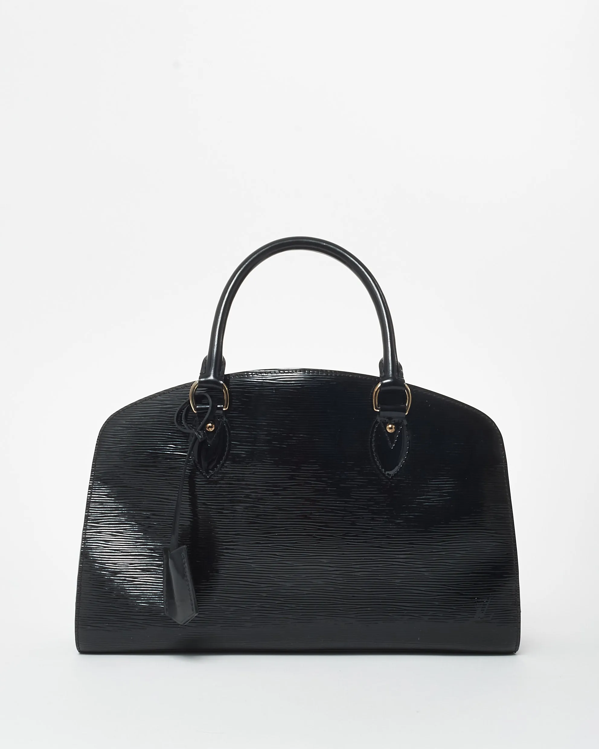 Louis Vuitton Black Epi Patent Leather Jasmine Top Handle Bag