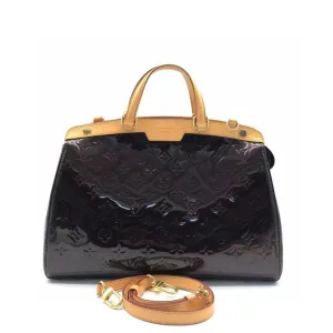 Louis Vuitton Brea Patent Leather Two Way Bag Amarante