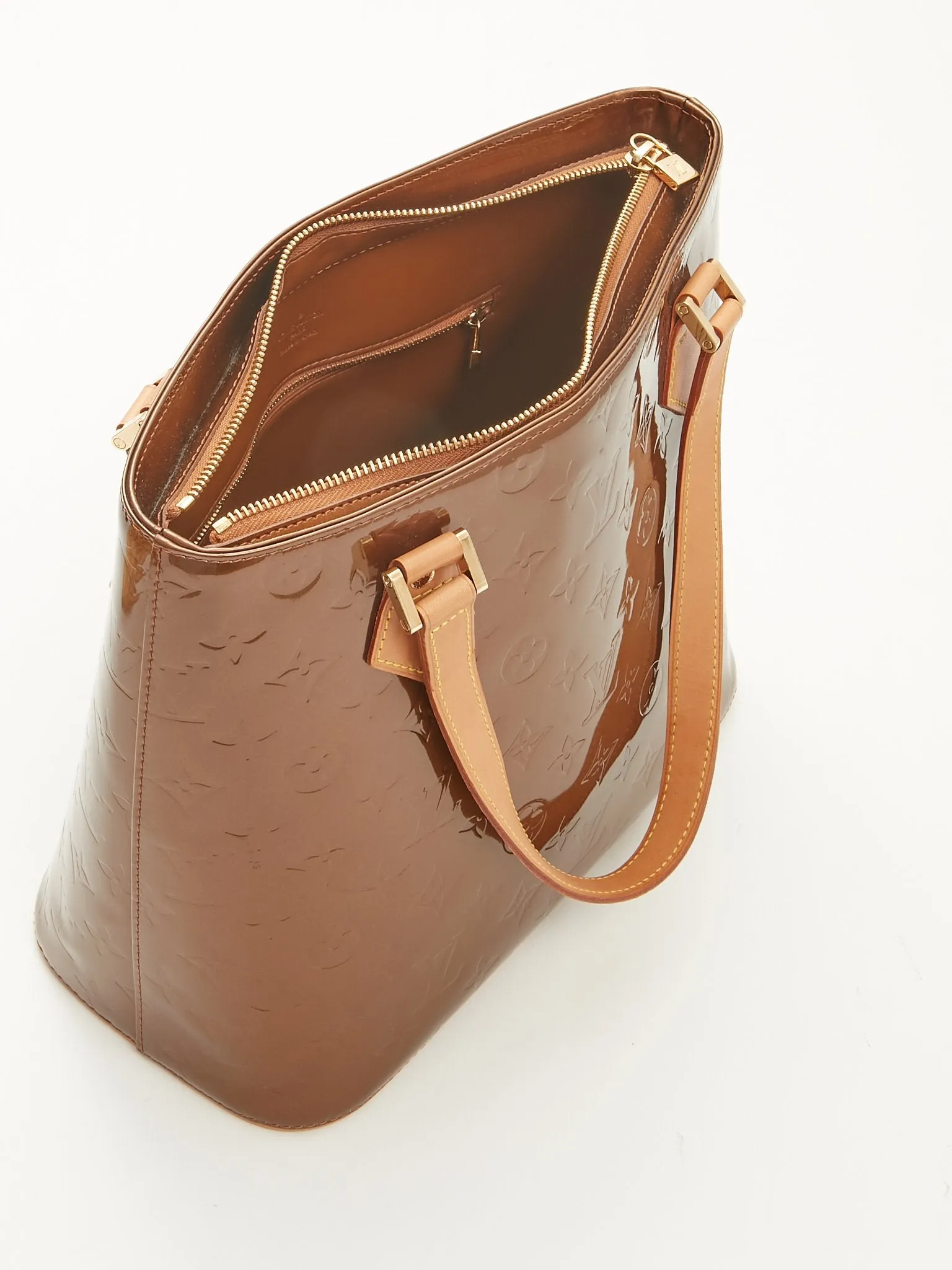 Louis Vuitton Brown Vernis Houston Tote Bag