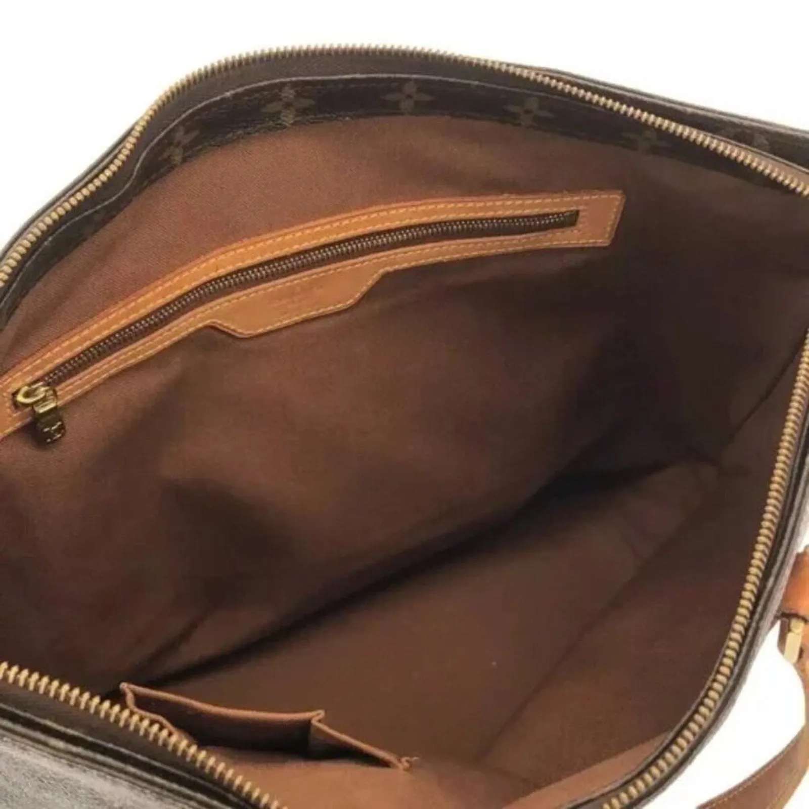 LOUIS VUITTON Cabas Mezzo  Brown Monogram Shoulder Bag