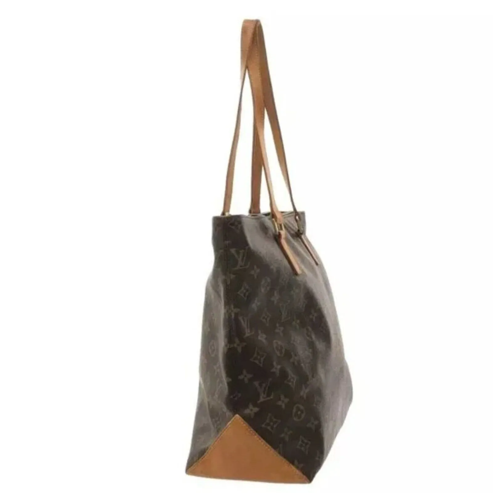 LOUIS VUITTON Cabas Mezzo  Brown Monogram Shoulder Bag