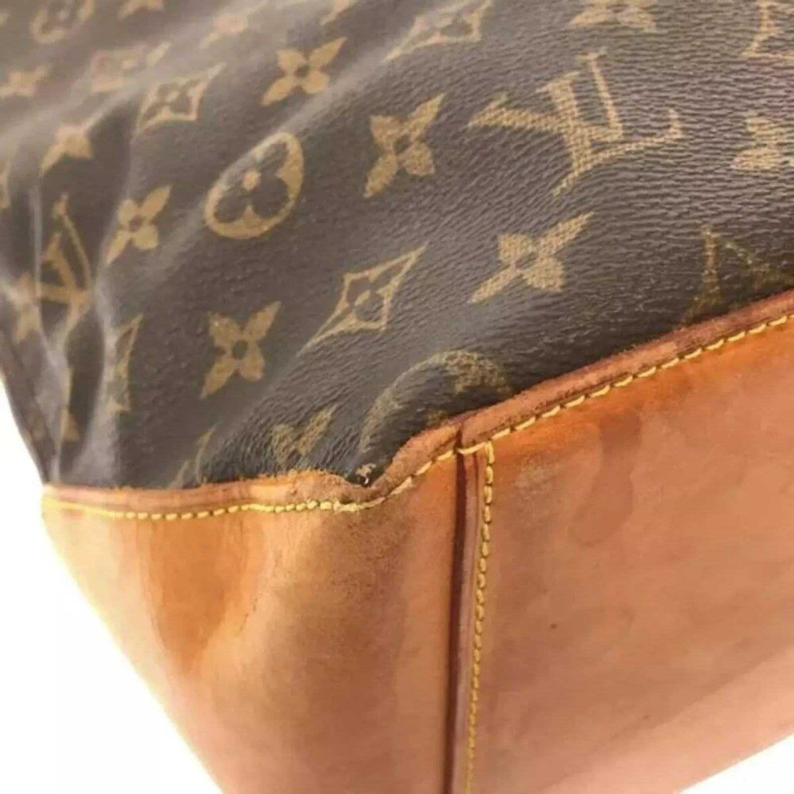LOUIS VUITTON Cabas Mezzo  Brown Monogram Shoulder Bag