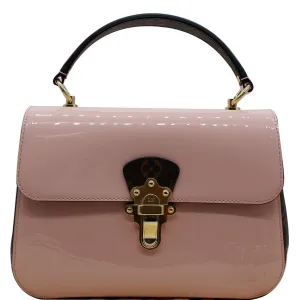 LOUIS VUITTON Cherrywood PM Patent Leather Shoulder Bag Rose Ballerine