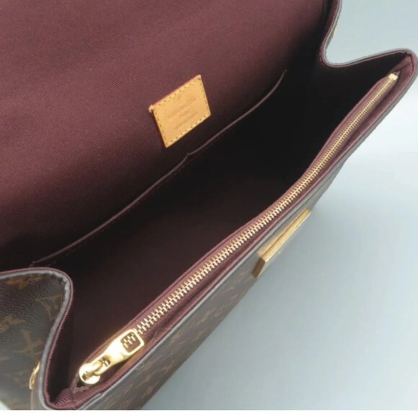 Louis Vuitton Cluny Brown Monogram Canvas Satchel