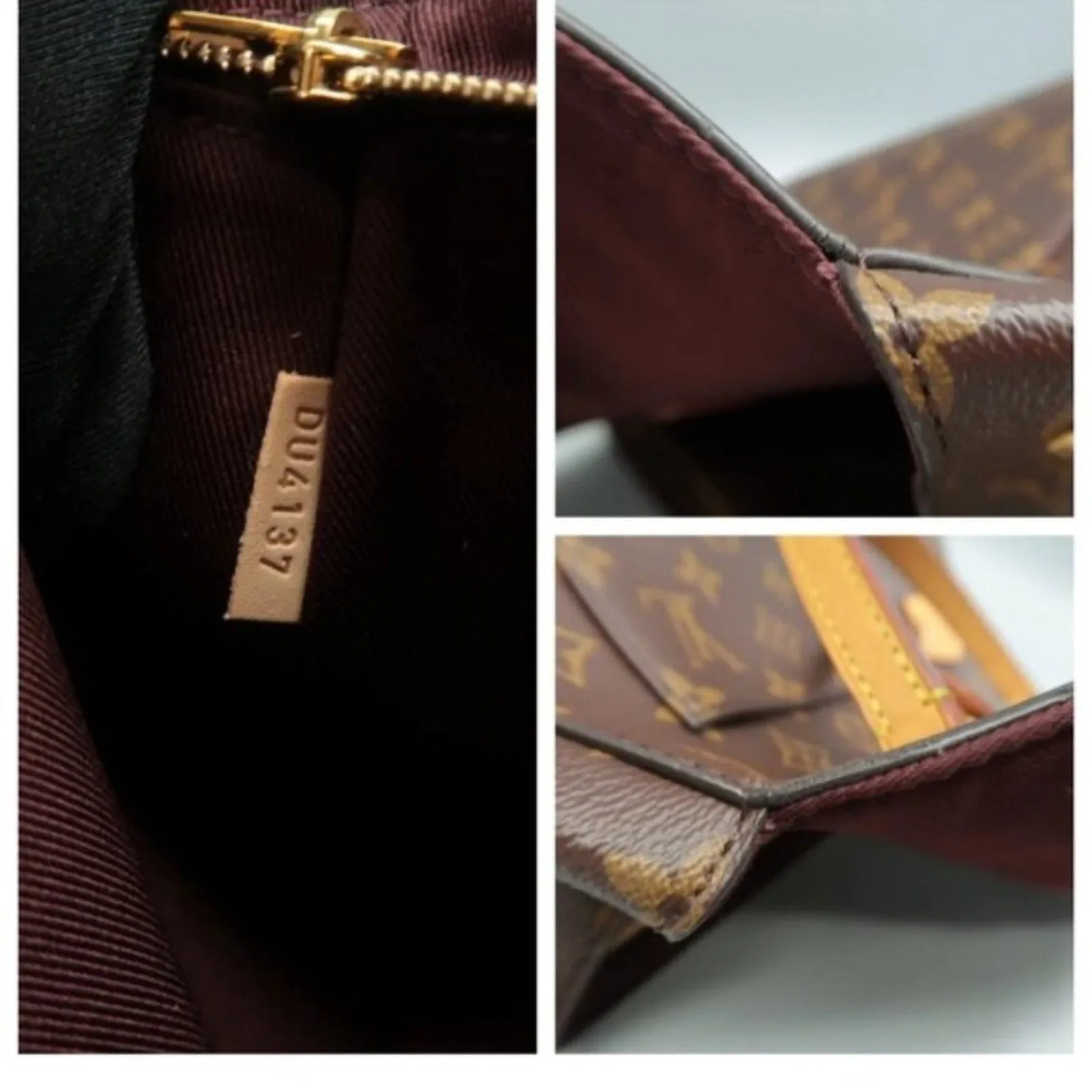 Louis Vuitton Cluny Brown Monogram Canvas Satchel