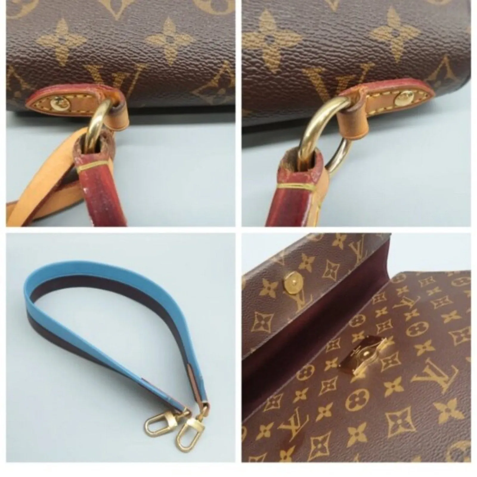 Louis Vuitton Cluny Brown Monogram Canvas Satchel