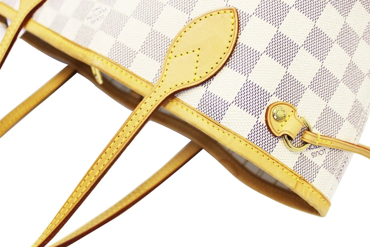 LOUIS VUITTON Damier Azur Neverfull PM Tote Bag