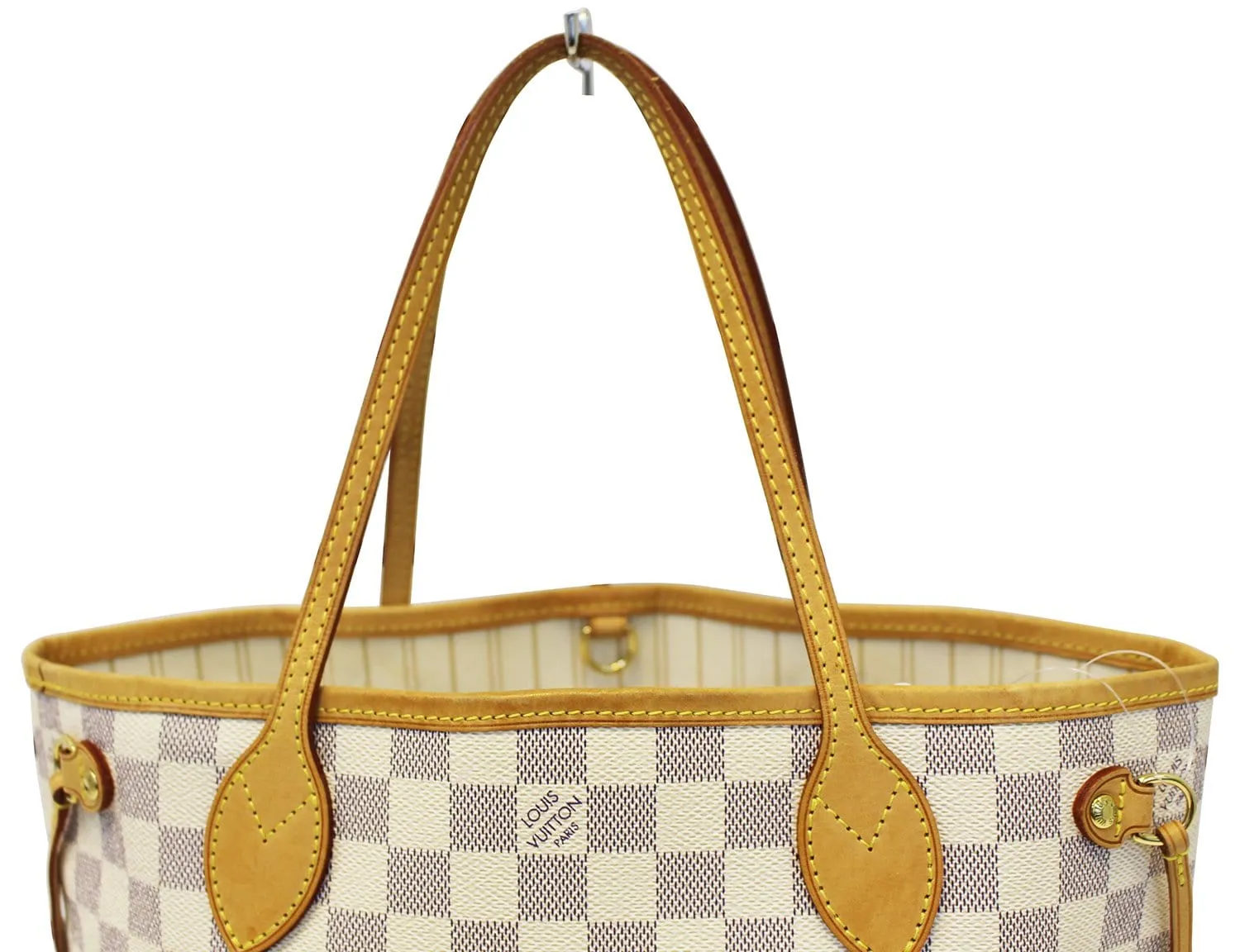 LOUIS VUITTON Damier Azur Neverfull PM Tote Bag