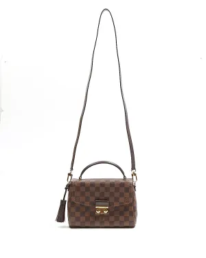 Louis Vuitton Damier Ebene Canvas Croisette Bag