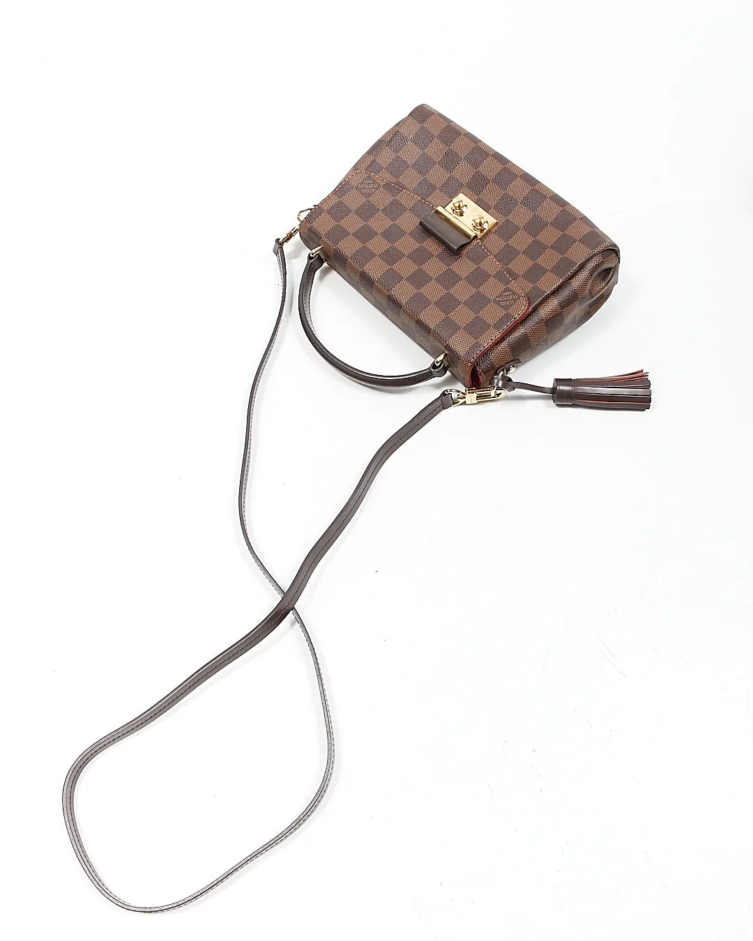 Louis Vuitton Damier Ebene Canvas Croisette Bag