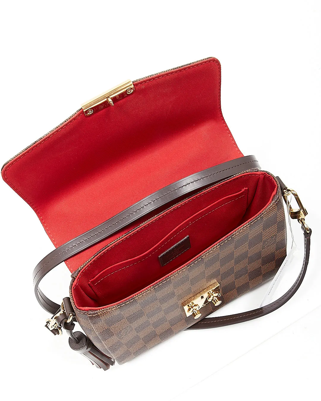 Louis Vuitton Damier Ebene Canvas Croisette Bag