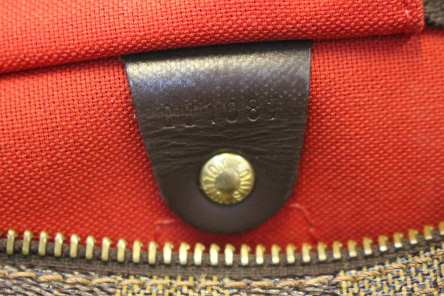 LOUIS VUITTON Damier Ebene Speedy 30 Handbag