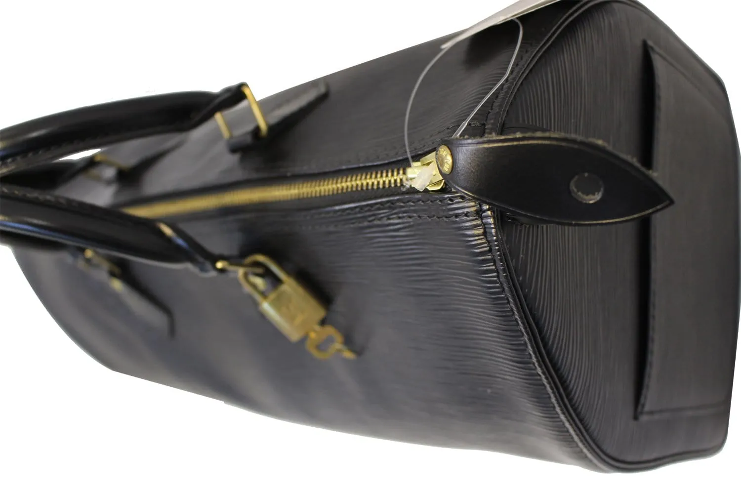 LOUIS VUITTON Epi Leather Black Speedy 35 Satchel Bag