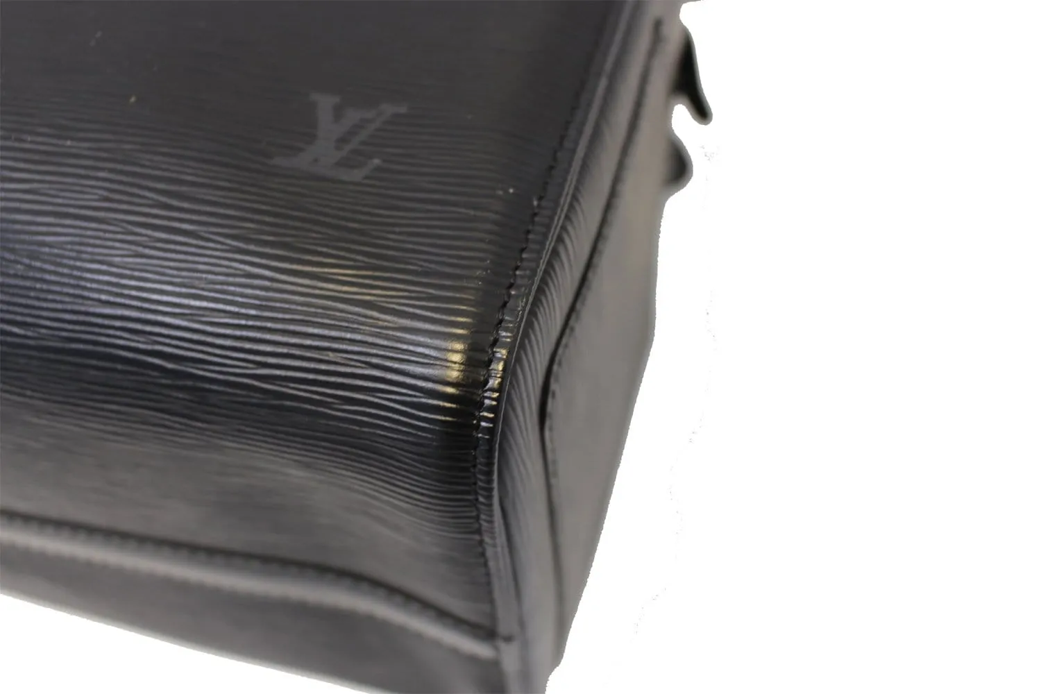 LOUIS VUITTON Epi Leather Black Speedy 35 Satchel Bag