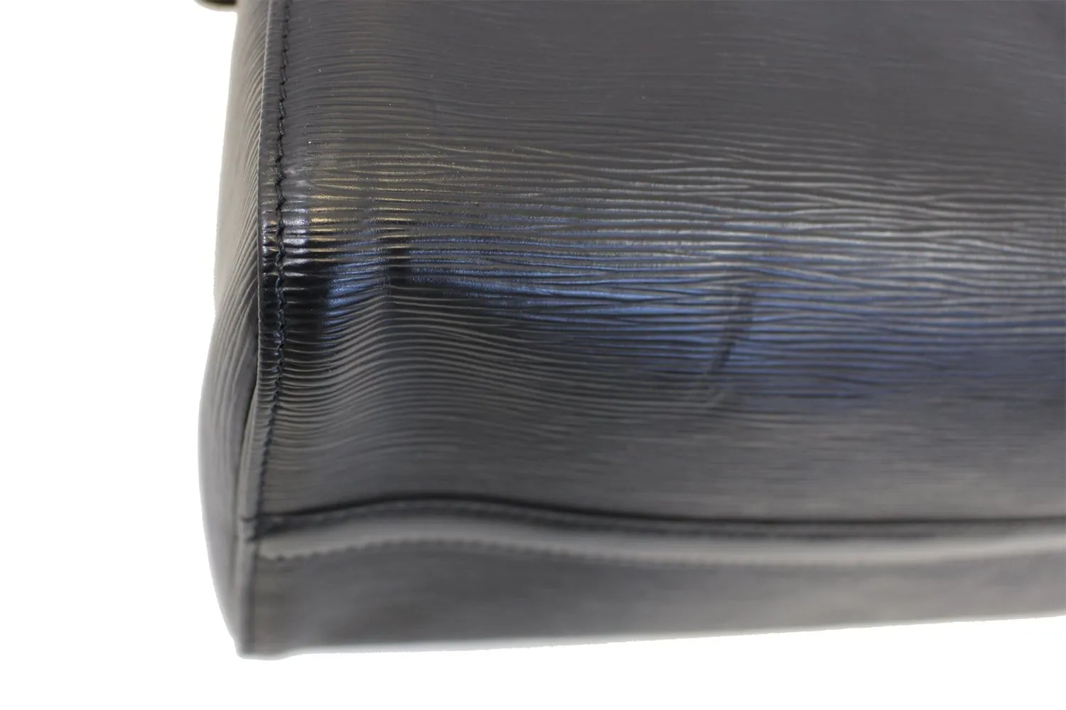 LOUIS VUITTON Epi Leather Black Speedy 35 Satchel Bag