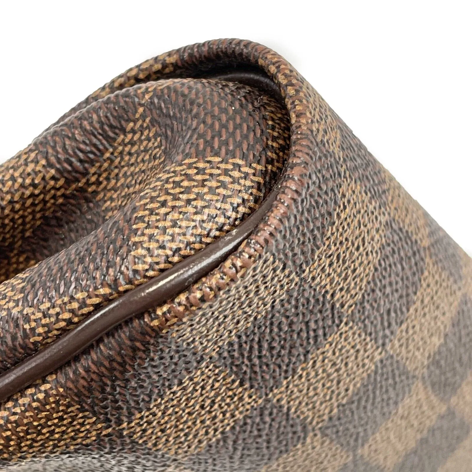 Louis Vuitton - LV Damier Ebene Eva Chain Strap w/ Leather Crossbody Strap