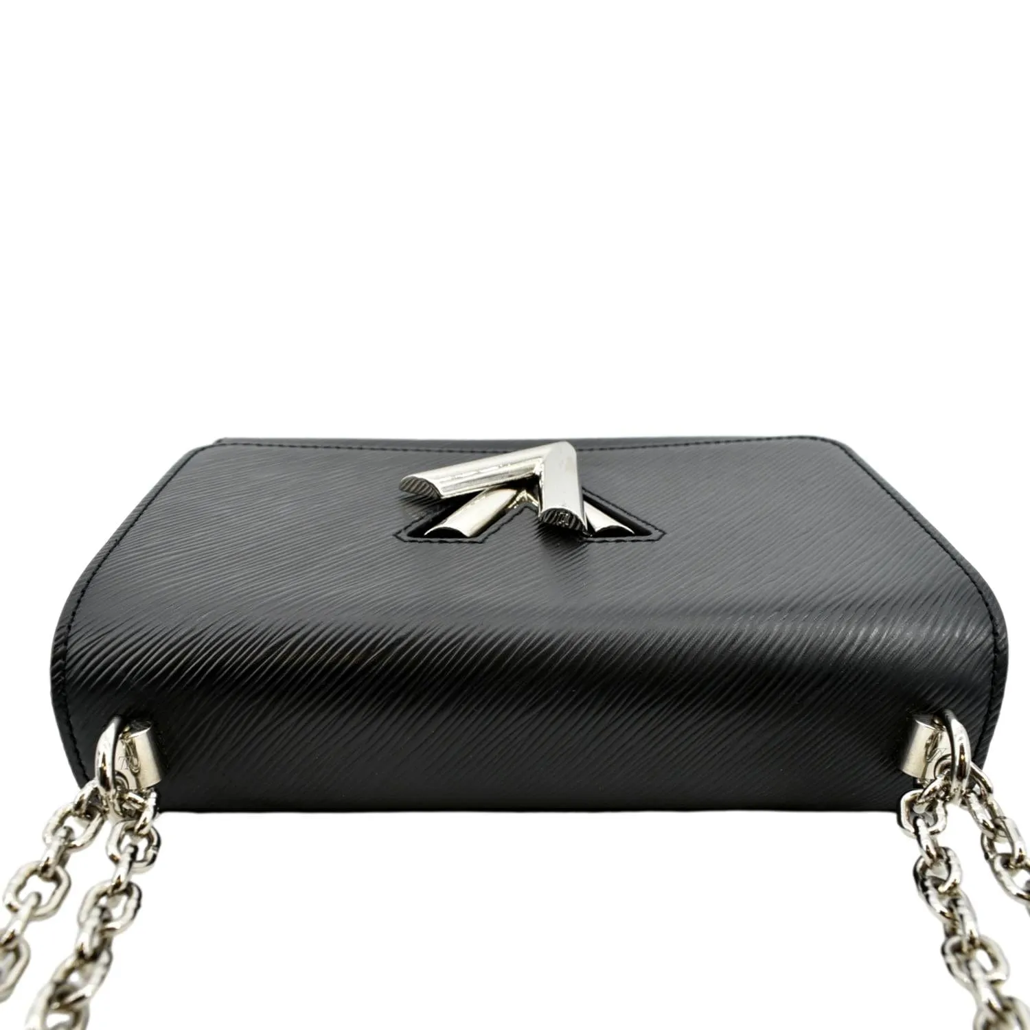 LOUIS VUITTON LV Twist MM Epi Leather Shoulder Bag Black